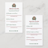 醜いセーターのコンテスト投票バレエ 名刺 (正面/裏面)