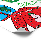 醜いセーターのコンテスト、ウェルカムサイン ポスター (角)