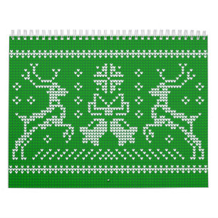 醜いセーターのジャングルのベルクリスマスデアーズグリーン カレンダー