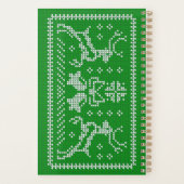 醜いセーターのジャングルのベルクリスマスデアーズグリーン プランナー手帳 (裏面)