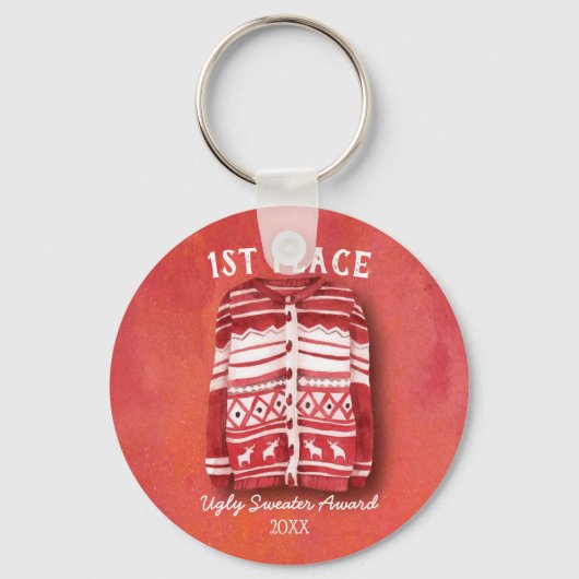 醜いセーターのタッキー賞 キーホルダー (正面)
