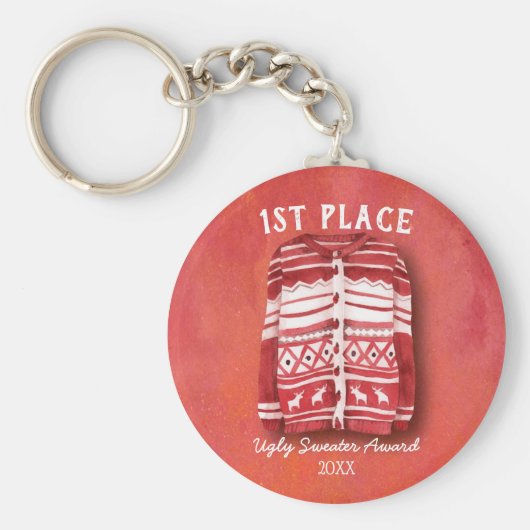 醜いセーターのタッキー賞 キーホルダー (正面)