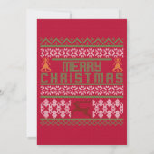 醜いセーターのパーティーの休日の招待状 招待状 (裏面)