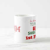 醜いセーターの勝者賞マグ コーヒーマグカップ (中央)