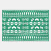 醜いセーターの柄 ラッピングペーパーシート (正面2)