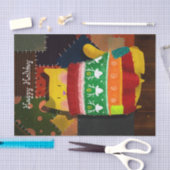 醜いセーターの猫 薄葉紙 (クラフト)