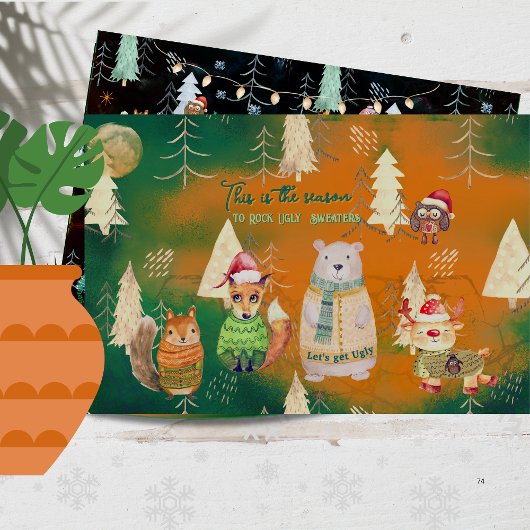 醜いセーターをロックシーズン 薄葉紙