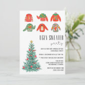 醜いセーターオフィスクリスマスホリデーパーティー 招待状 (スタンド正面)