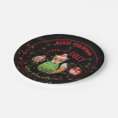 醜いセーターキツネ&フクロムホリデイ ペーパープレート (アングル)