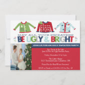 醜いセータークリスマスお祝いパーティー 招待状 (正面)