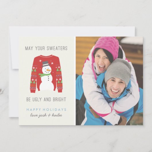 醜いセータークリスマスカード シーズンカード (正面)