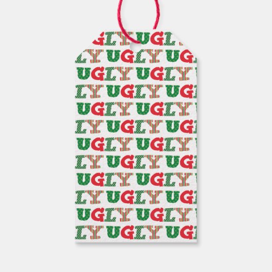 醜いセータークリスマスギフトタグ ギフトタグ (裏面)