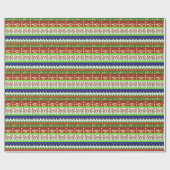 醜いセータークリスマスギフトラップ ラッピングペーパー (フラット)