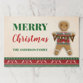 醜いセータークリスマスクッキーパーティー紙ランチョンマット ペーパーパッド (正面)