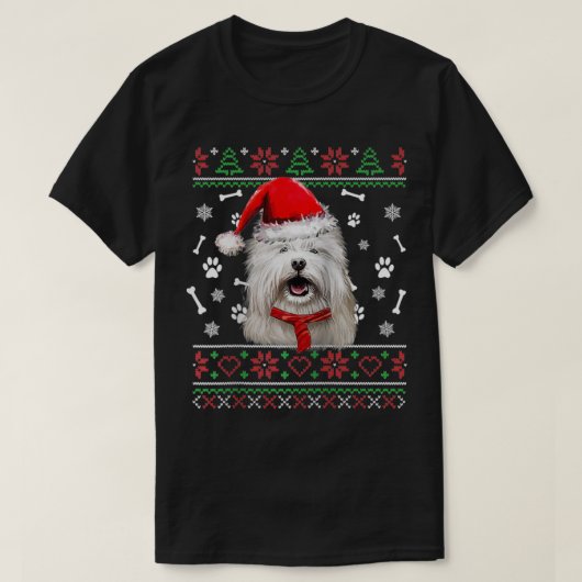 醜いセータークリスマスコトンデトゥライヤサンタハットP Tシャツ (デザイン正面)