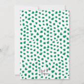 醜いセータークリスマスダルマティアンドッグホリデーパーティー 招待状 (裏面)