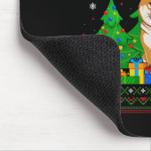 醜いセータークリスマスツリーサンタハット柴犬ド マウスパッド (コーナー)
