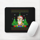 醜いセータークリスマスツリーサンタハット柴犬ド マウスパッド (マウス)