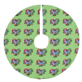 醜いセータークリスマスツリースカート フェイクリネンツリースカート