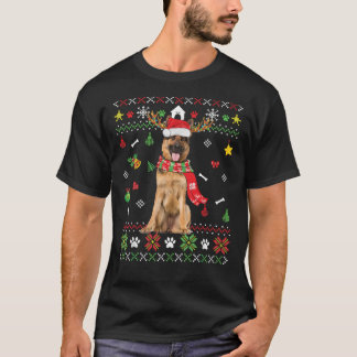 醜いセータークリスマスドイツ羊飼い犬の子犬X Tシャツ
