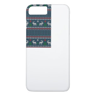 醜いセータークリスマスニッフェイクトパターンホリデー iPhone 8 PLUS/7 PLUSケース