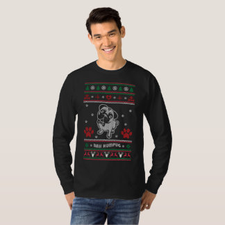 醜いセータークリスマスパグドッグ Tシャツ