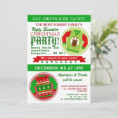 醜いセータークリスマスパーティの招待状 招待状 (スタンド正面)