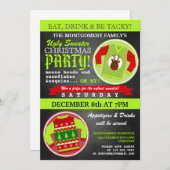 醜いセータークリスマスパーティの招待状 招待状 (正面/裏面)