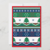 醜いセータークリスマスパーティの招待状 招待状 (裏面)