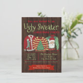 醜いセータークリスマスパーティの招待状 招待状 (スタンド正面)