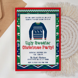 醜いセータークリスマスパーティの招待状 招待状