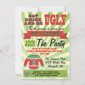 醜いセータークリスマスパーティの招待状 招待状 (裏面)