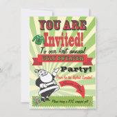 醜いセータークリスマスパーティの招待状 招待状 (正面)