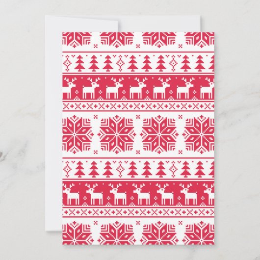 醜いセータークリスマスパーティの招待状 招待状 (裏面)