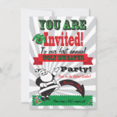 醜いセータークリスマスパーティの招待状 招待状 (裏面)