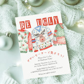 醜いセータークリスマスパーティーお洒落トナカイ 招待状