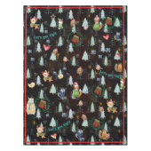 醜いセータークリスマスパーティーかわいい動物 テーブルクロス (正面)