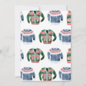 醜いセータークリスマスパーティーが醜くなる 招待状 (裏面)