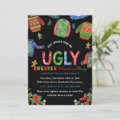 醜いセータークリスマスパーティーシャルボード 招待状 (スタンド正面)