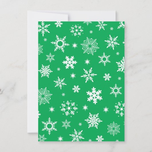 醜いセータークリスマスパーティーチョーク招待状 招待状 (裏面)