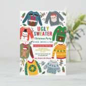 醜いセータークリスマスパーティーフェスティバルジャンパ 招待状 (スタンド正面)