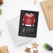 醜いセータークリスマスパーティーモダンホリデーパーティー 招待状