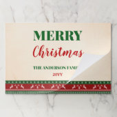 醜いセータークリスマスパーティー紙ランチョンマット ペーパーパッド (折り畳み)