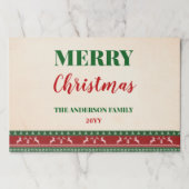 醜いセータークリスマスパーティー紙ランチョンマット ペーパーパッド (正面)