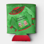 醜いセータークリスマスパーティー編集可能 缶クーラー (裏面)