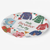 醜いセータークリスマスパーティー おもしろい ペーパープレート (アングル)