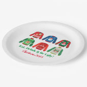 醜いセータークリスマスパーティー ペーパープレート (アングル)