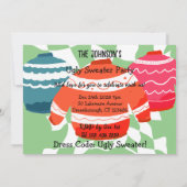 醜いセータークリスマスパーティー 招待状 (裏面)