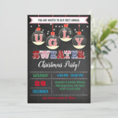 醜いセータークリスマスパーティー 招待状 (スタンド正面)