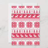 醜いセータークリスマスパーティー 招待状 (裏面)